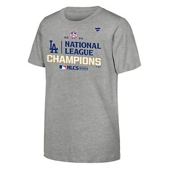 Youth Fanatics Los Angeles Dodgers MLB 2024 National League Champions Locker Room T-Shirt