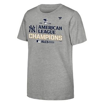 Youth Fanatics New York Yankees MLB 2024 American League Champions Locker Room T-Shirt
