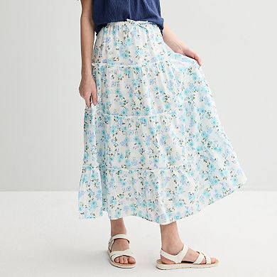 Girls 6-20 SO® Tiered Maxi Skirt in Regular & Plus Sizes