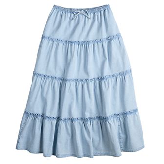 Girls 6-20 SO® Tiered Maxi Skirt in Regular & Plus Sizes