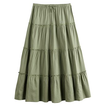 Girls 6-20 SO® Tiered Maxi Skirt in Regular & Plus Sizes