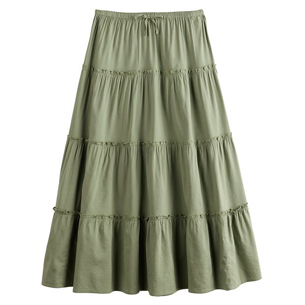 Girls 6-20 SO® Tiered Maxi Skirt in Regular & Plus Sizes