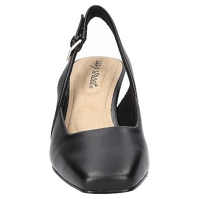 Easy Street Ritsa Women's Square Toe Slingback Pumps