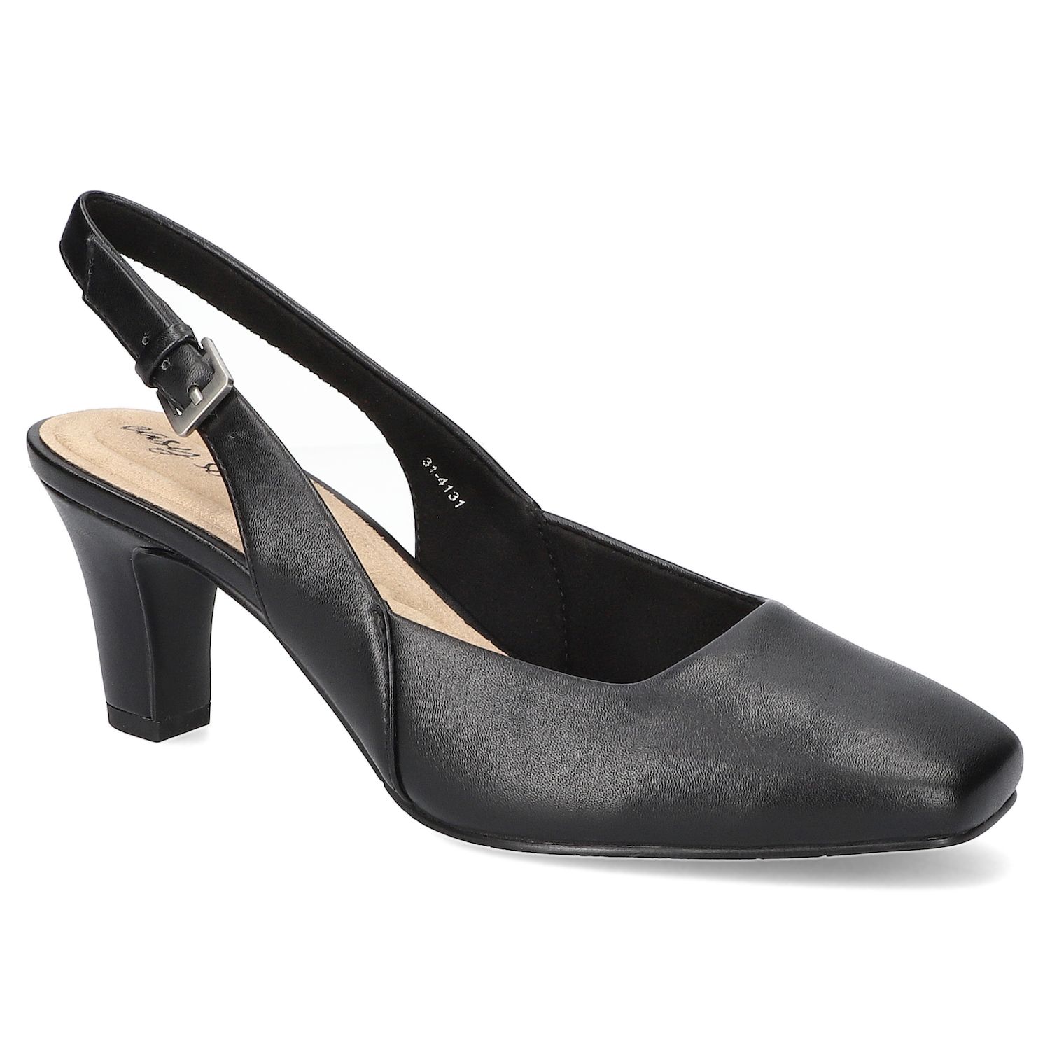 Женские туфли Easy Street Ritsa Square Toe Slingback, цвет: Чёрный