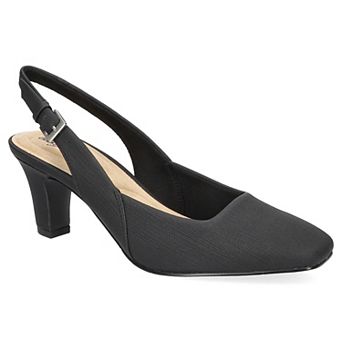 Easy Street Ritsa Women's Square Toe Slingback Pumps