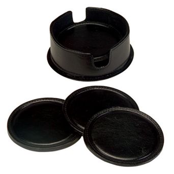 Royce Leather 7 pc Coaster Set
