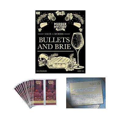 University Games Bullets and Brie Murder Mystery Party