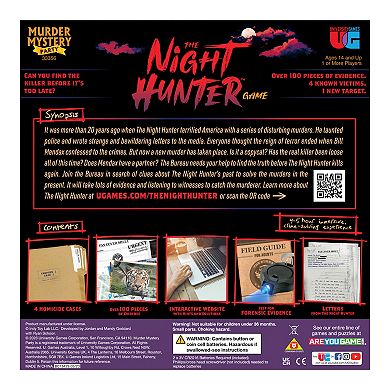 University Games The Night Hunter Game Murder Mystery Party