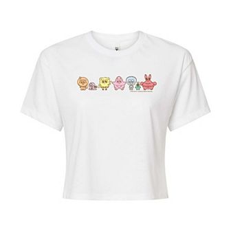 Juniors' SpongeBob SquarePants Group Cropped Tee