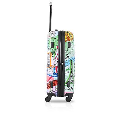 TUCCI Italy Paris Design 20-inch Hardside Spinner Carry-On Luggage
