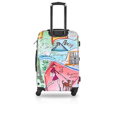 TUCCI Italy Paris Design 20-inch Hardside Spinner Carry-On Luggage