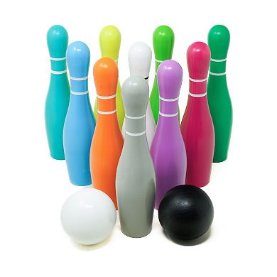 AREYOUGAMECOM Lawn Bowling & Ring Toss Outdoor Game Set
