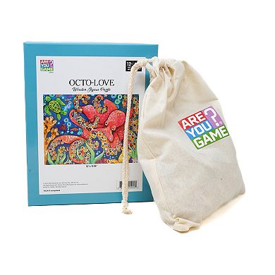 AREYOUGAMECOM Octo-Love 331-Piece Wooden Jigsaw Puzzle