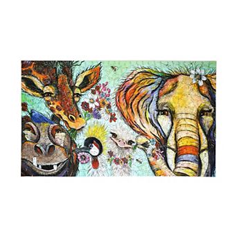 AREYOUGAMECOM It's a Jungle Out There 599 pc Wooden Jigsaw Puzzle