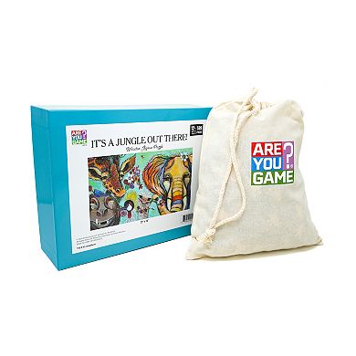 AREYOUGAMECOM It's a Jungle Out There 599-Piece Wooden Jigsaw Puzzle