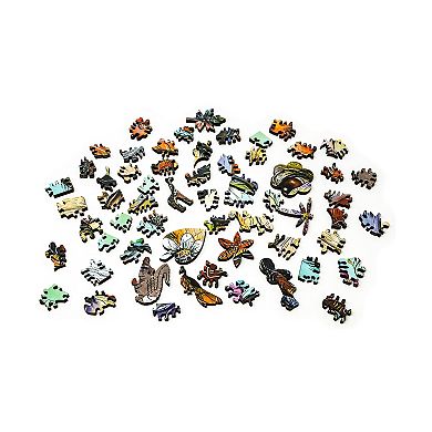 AREYOUGAMECOM It's a Jungle Out There 599-Piece Wooden Jigsaw Puzzle