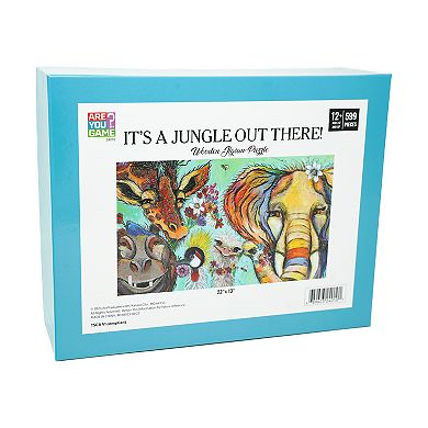 AREYOUGAMECOM It's a Jungle Out There 599-Piece Wooden Jigsaw Puzzle