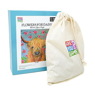 AREYOUGAMECOM Flowers For Daisy 356-Piece Wooden Jigsaw Puzzle