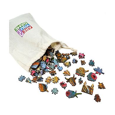AREYOUGAMECOM Flowers For Daisy 356-Piece Wooden Jigsaw Puzzle