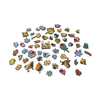 AREYOUGAMECOM Flowers For Daisy 356-Piece Wooden Jigsaw Puzzle