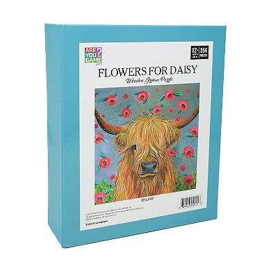 AREYOUGAMECOM Flowers For Daisy 356-Piece Wooden Jigsaw Puzzle