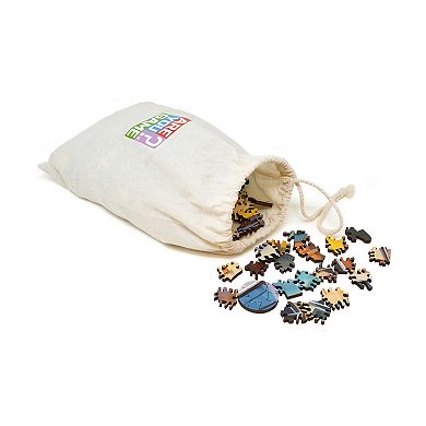 AREYOUGAMECOM Boats At Bay 494-Piece Wooden Jigsaw Puzzle