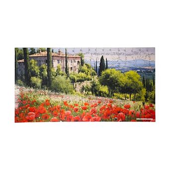 AREYOUGAMECOM Poppy Field in Full Sun 221 pc Wooden Jigsaw Puzzle