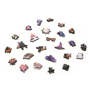 AREYOUGAMECOM Ocean View Sunset 237-Piece Wooden Jigsaw Puzzle