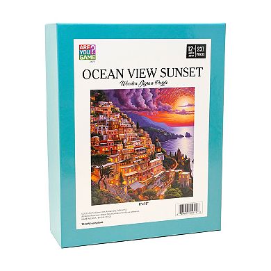 AREYOUGAMECOM Ocean View Sunset 237-Piece Wooden Jigsaw Puzzle