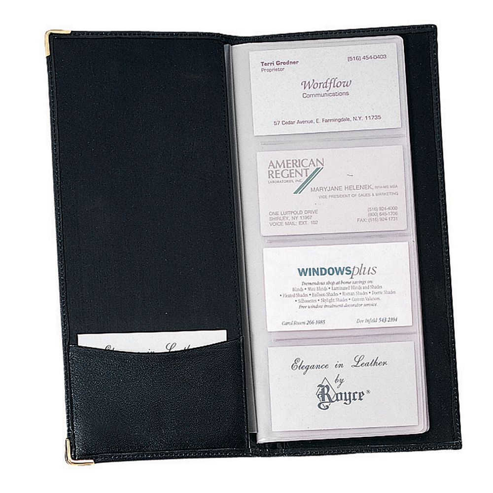 Royce Leather Business Card File