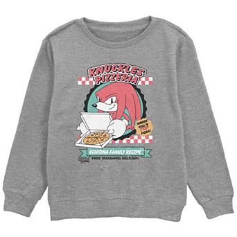 Boys 8-20 Sonic The Hedgehog Knuckles Pizzeria Graphic Fleece