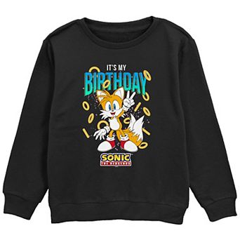 Boys 8-20 Sonic The Hedgehog Tails It's My Birthday Graphic Fleece