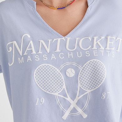 Juniors' Aeropostale Cropped Boyfriend Tee