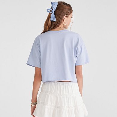 Juniors' Aeropostale Cropped Boyfriend Tee