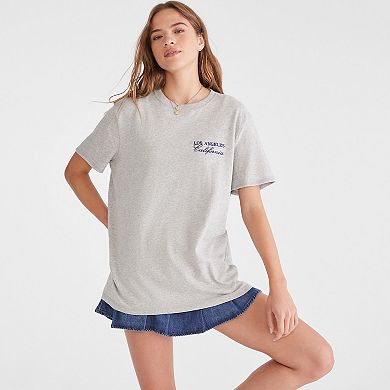 Juniors' Aeropostale Oversized Graphic Boyfriend Tee