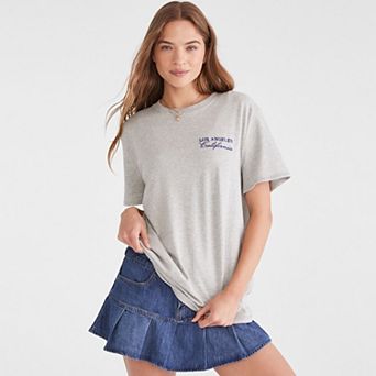 Juniors' Aeropostale Oversized Graphic Boyfriend Tee