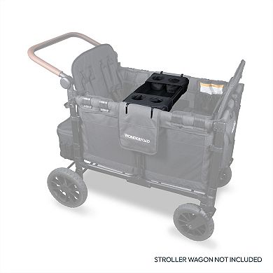 Wonderfold W4 Flex Snack Tray Stroller Accessory with Cup Holders