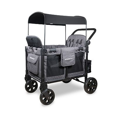 Wonderfold W4 Elite Pro Stroller Wagon - Charcoal Gray