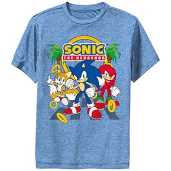 Boys 8-20 Sonic The Hedgehog And Friends Running Buddies Performance Graphic Tee