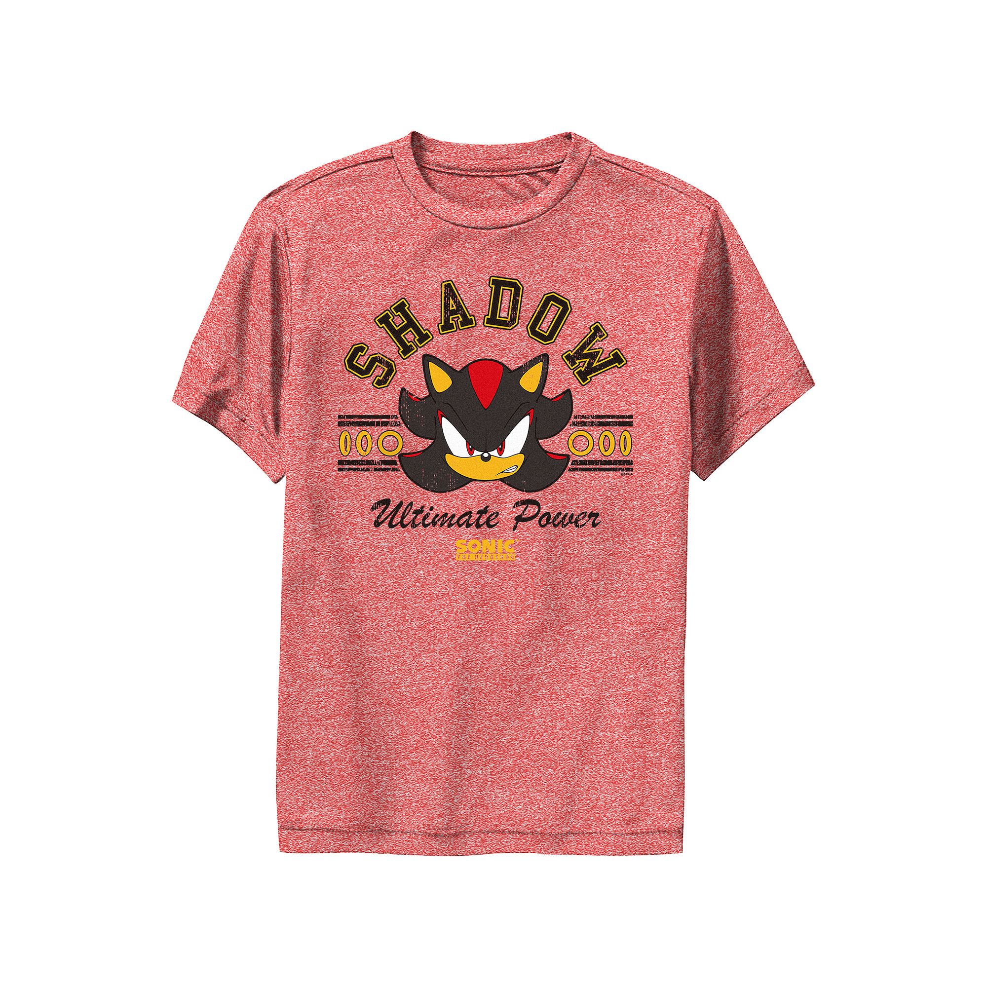 Boys 8-20 Sonic The Hedgehog Shadow Ultimate Power Performance Graphic Tee,