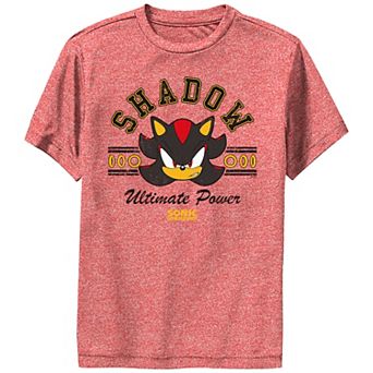 Boys 8-20 Sonic The Hedgehog Shadow Ultimate Power Performance Graphic Tee
