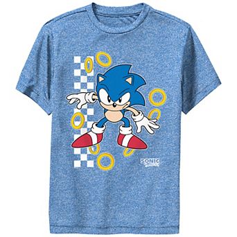 Boys 8-20 Sonic The Hedgehog Ring Goal Performance Graphic Tee