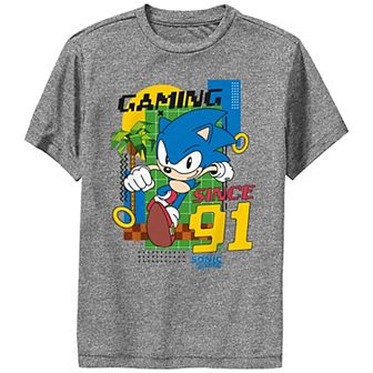 Boys 8-20 Sonic The Hedgehog Gaming Since '91 Performance Graphic Tee