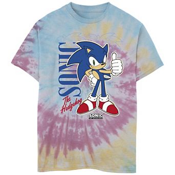 Boys 8-20 Sonic The Hedgehog Poster Tie Dye Graphic Tee