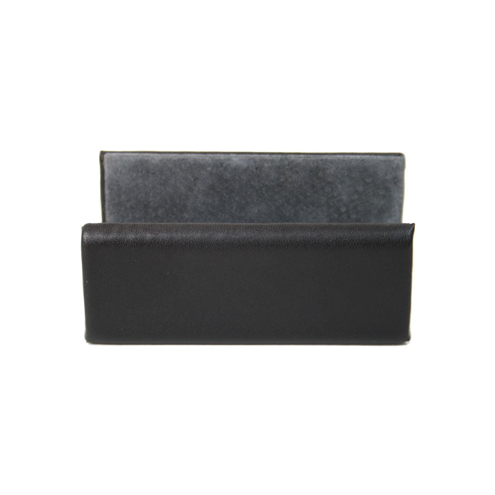 Royce Leather Business Card Holder, Black
