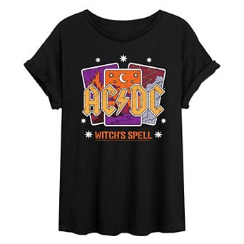 Juniors' ACDC Witch's Spell Oversized Tee