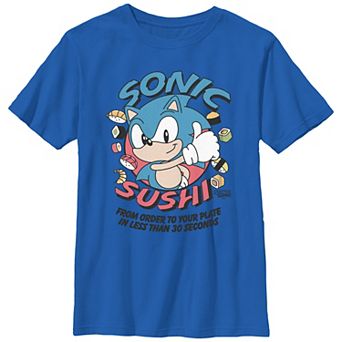 Boys 8-20 Sonic The Hedgehog Sonic Sushi Graphic Tee
