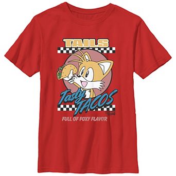 Boys 8-20 Sonic The Hedgehog Tails Tasty Tacos Graphic Tee