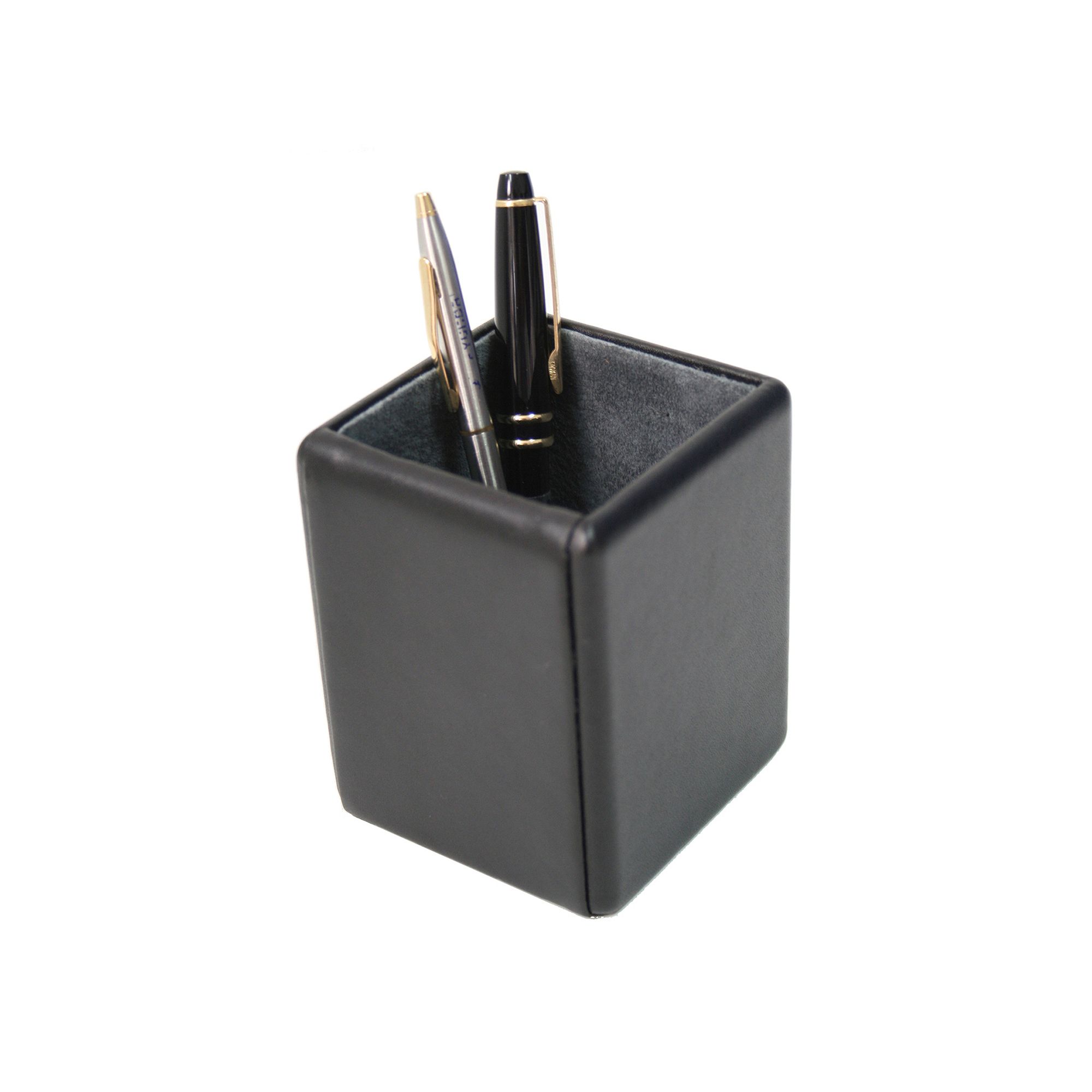 Royce Leather Pen Holder, Black