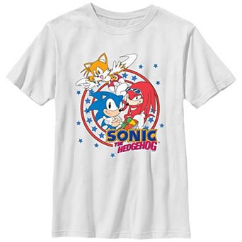 Boys 6-20 Sonic The Hedgehog Vintage Stamp Graphic Tee